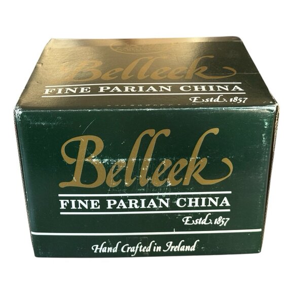 Belleek Ireland Carlingford Cache Pot Fine Parian China - Picture 9 of 10